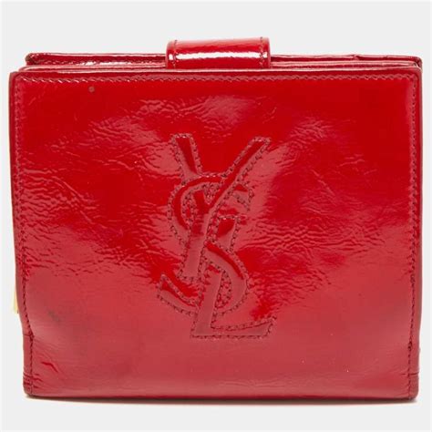 ysl red wallet|YSL wallet used.